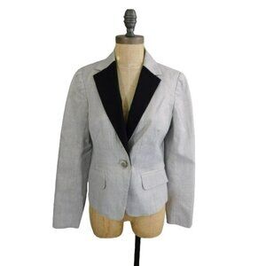 Trina Turk Size 4 Designer Dressy Shimmer Blazer Jacket